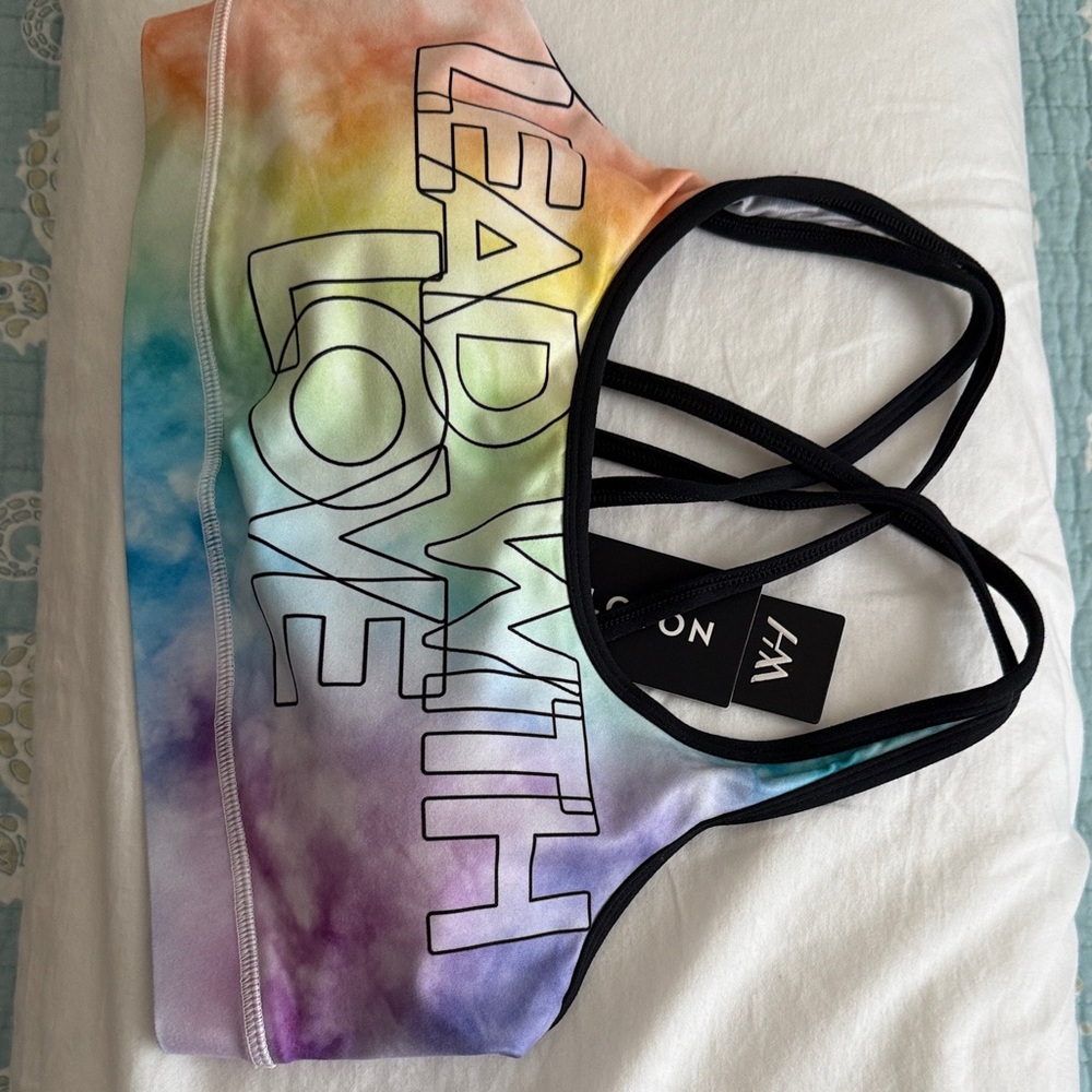 Peloton Multicolor Sports Bra NWT size L